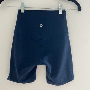 Lululemon Size 0  Navy Biker Shorts